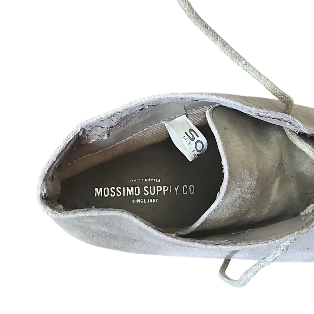 Mossimo Supply Co. Tan Women's Flats Suede Lace-up Size 8.5